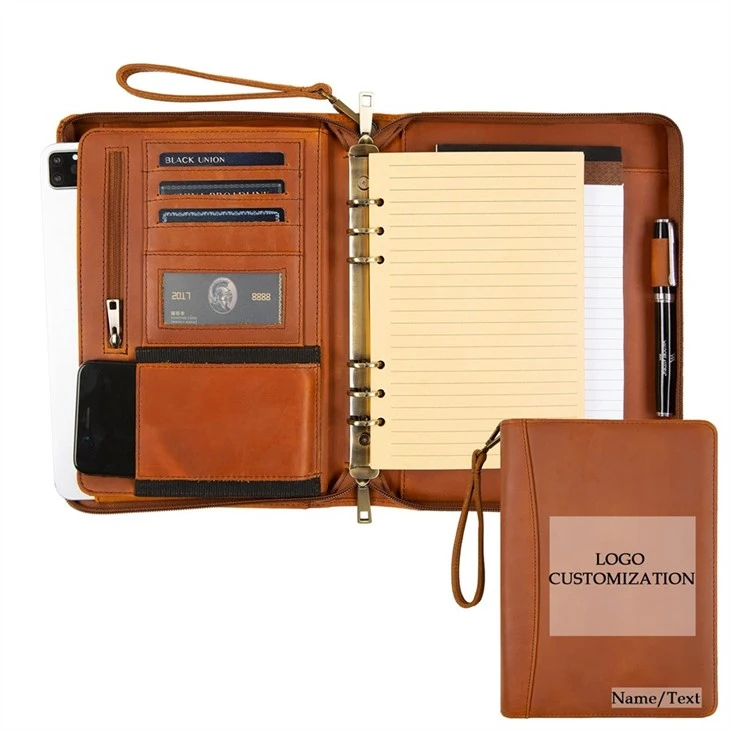 a5 padfolio leather