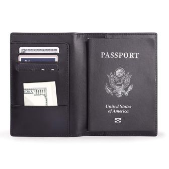 PU δερμάτινο διαβατήριο κάτοχος για ταξίδια