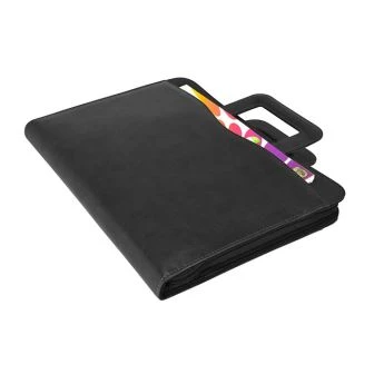 Faux Leather Folder με λαβές