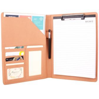 Faux Leather Interview Folder