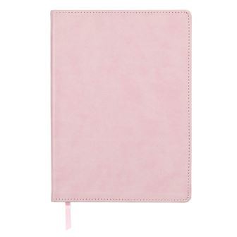 Ροζ δερμάτινο περιοδικό A5