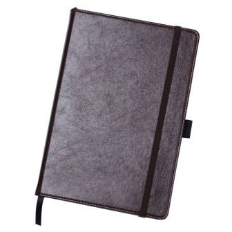 Δερμάτινο δεσμευμένο περιοδικό με ελαστική ζώνη