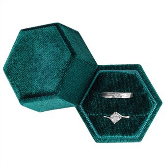 Δαχτυλίδι εξάγωνο διπλό κουλοχέρη